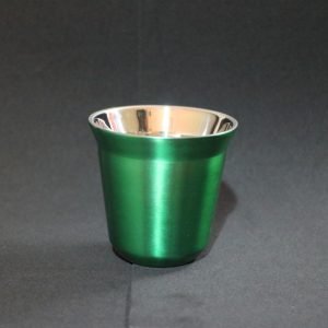 Taza Espresso Metálica Verde